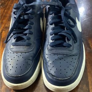 Nike Navy and White Men's Sneakers